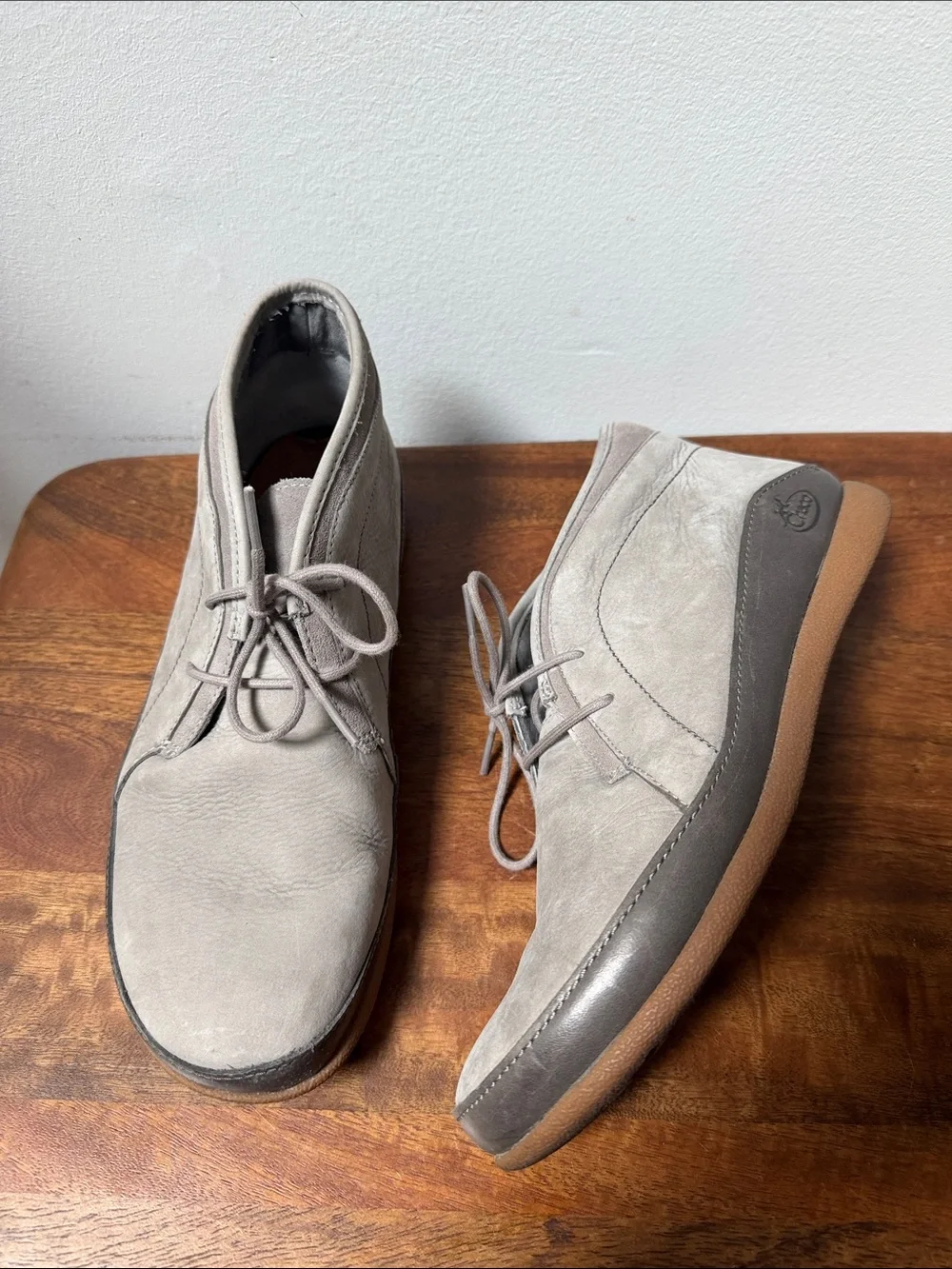 Chaco Pineland Men's Light Taupe Suede Chukka Boots Gray